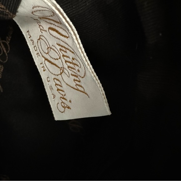 Whiting and Davis vintage, Black metal mesh crossbody, gold chain. - Picture 4 of 5